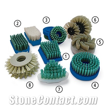 Diamond Brushes 3cs Satin Stone Abrasive Brushes