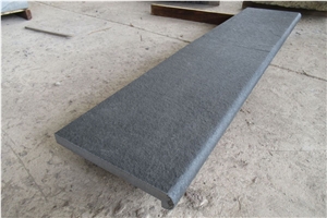 Bazalt Bullnose Long Egde, Top Flamed, Dropface Pool Coping,Bullnose Coping