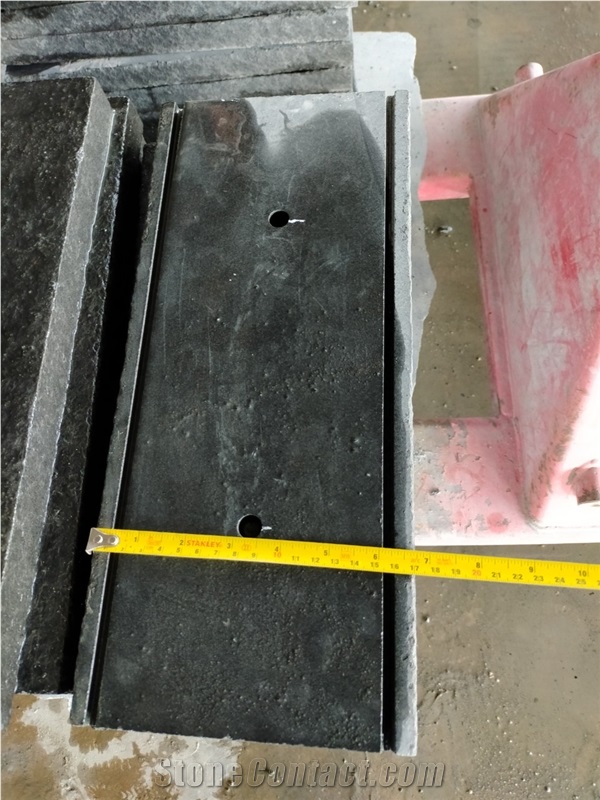 Wall Roof Black Bazalt Stone Roof Tile