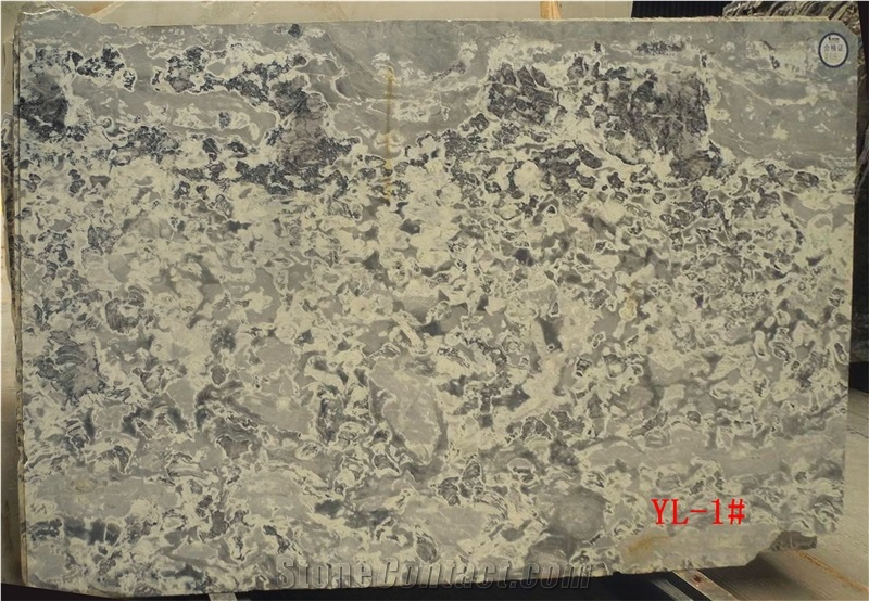 Glacier White and Stone Slabs and Tiles