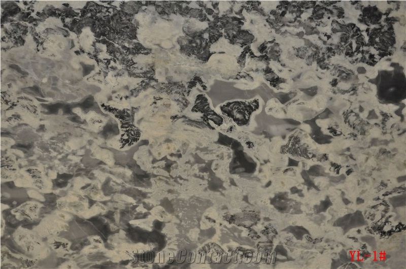 Glacier White and Stone Slabs and Tiles