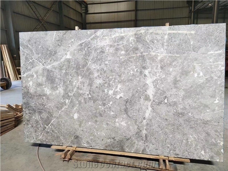 China Silver Mink Marble Slab, Bathroom Floor Tile