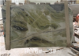 Fantasy Ocean Green Wave Marble Slab Factory Price