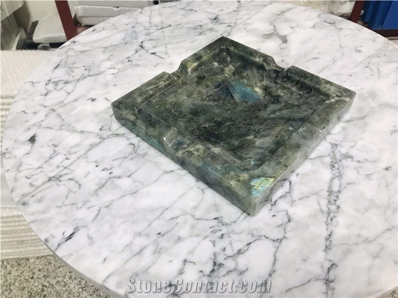 Labradorite Green Granite Hotel Ashtray