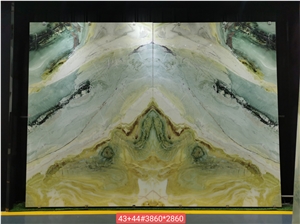 Paradise Jade Fantasy Marble Wall Panel Tile / Kitchen Slab