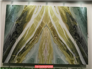 Paradise Jade Fantasy Marble Wall Panel Tile / Kitchen Slab
