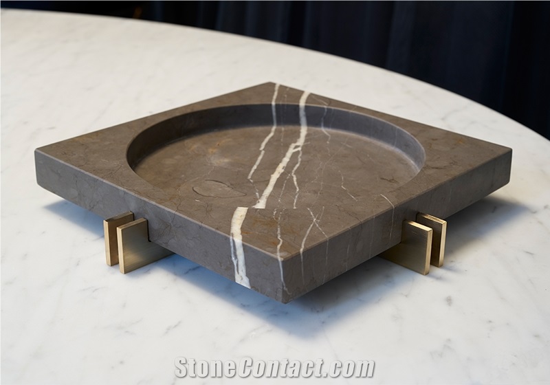 Pietra Grey Marble Ash Tray Hotel Design