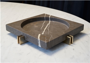 Pietra Grey Marble Ash Tray Hotel Design
