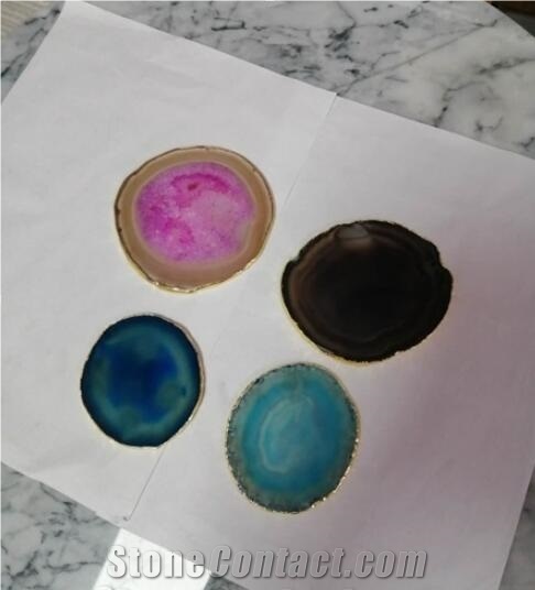 Semiprecious Stone Cup Tray / Pestles Custom Design
