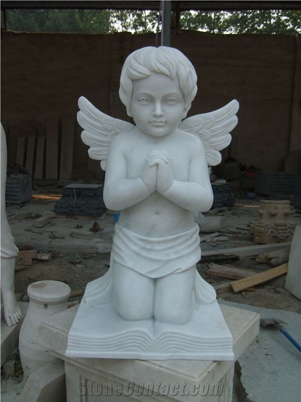 Upright White Marble Granite Monument Tombstone