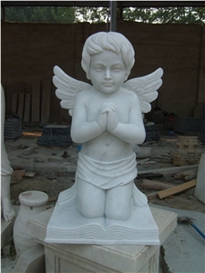 Upright White Marble Granite Monument Tombstone