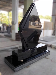 Upright White Marble Granite Monument Tombstone