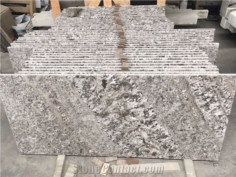 Antique Bianco Antico Granite Slab, Silver River Vein Stone Floor Tile