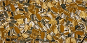 Antique Egypt Gold Agate Stone Slab,Backlit Gemstone