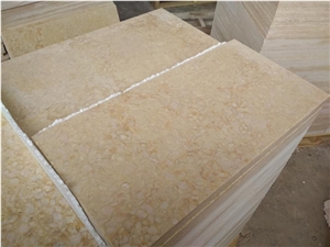 Antique Sunny Yellow Marble Floor Tile Pattern