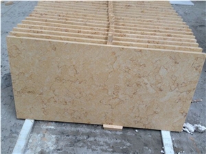 Antique Sunny Yellow Marble Floor Tile Pattern