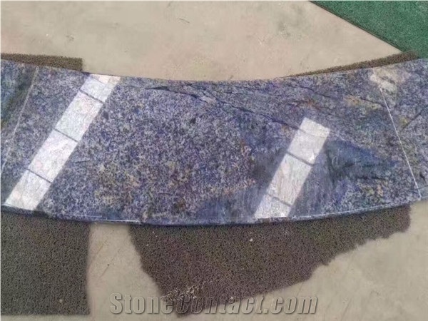 Azul Bahia Granite Waterjet Interior Border Lines,Molding