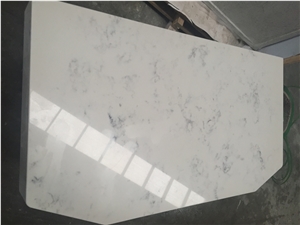 Bianco Carrara Quartz Stone Kitchen Island Countertop