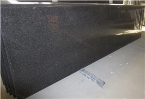 Black Pearl Granite Slab, India Nero Stone Flooring Tile