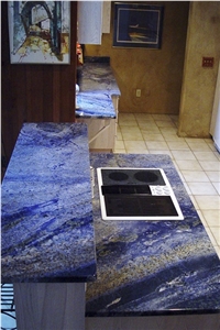 Brazil Blue Sodalite Granite Pre-Customized Vanity Top