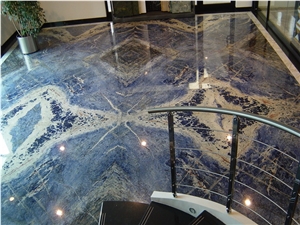 Brazil Blue Sodalite Granite Pre-Customized Vanity Top
