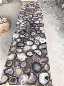 Brazil Lilac Natural Semiprecious Agate Stone Slab