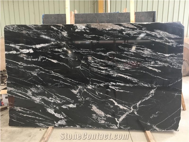 Cosmic Black Forest Granite Granite Tile,Kitchen Slab