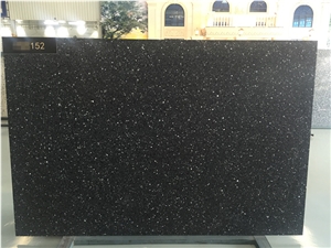 Crystal Ice Black Terrazzo Stone Tile, Floor Pattern / Kitchen Design Slab