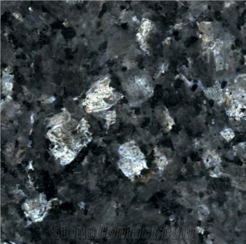 Emerald Blue Pearl Granite Slab Polished / Glossy Wall Granite Tile