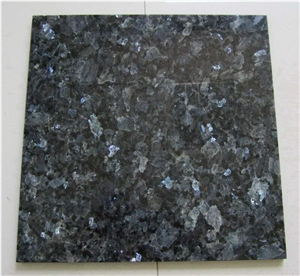 Emerald Blue Pearl Granite Slab Polished / Glossy Wall Granite Tile