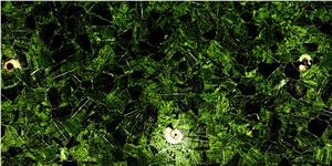 Forest Green Jade Agate Stone Slab,Backlit Gemstone