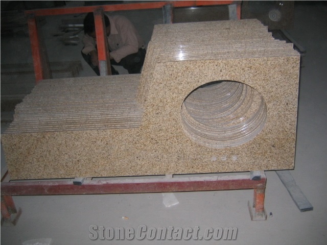 G682 Sunset Granite Bathtop / Vanity Top Customized
