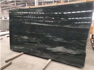 Galaxy Olive Green Forest Wave Granite Bath Top