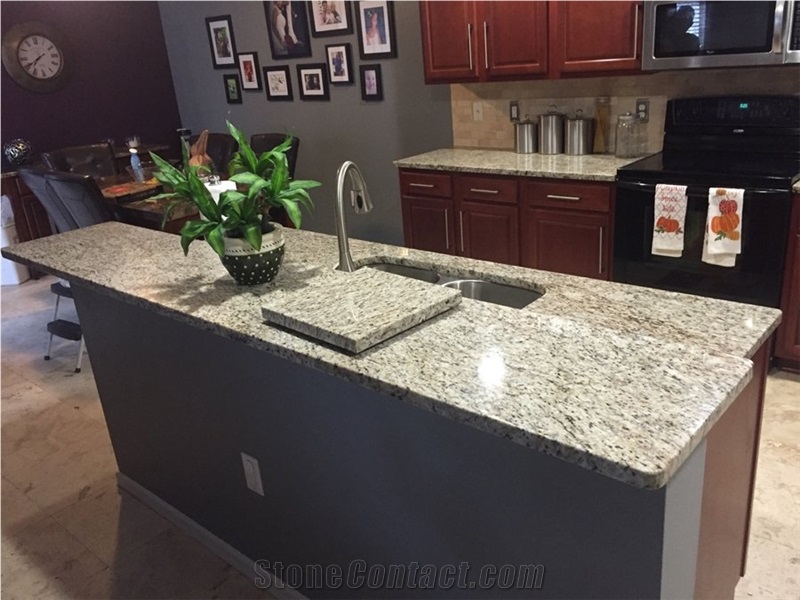 Giallo Ornamental Granite Kitchen Bar Top / Custom Countertop