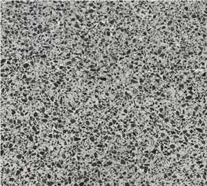 Grey Terrazzo Stone Tile, Small Slab Floor Pattern Paving