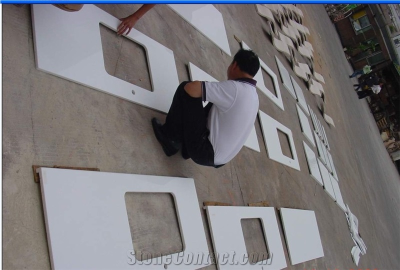 Pure White Artificial Marble Stone Nano Crystallized Glass Tile