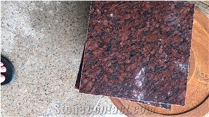 Rosso Rubino / Ruby Red Granite Slabs Flooring