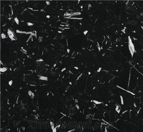 Seashell Black Artificial Stone Kitchen Slab/Bathroom