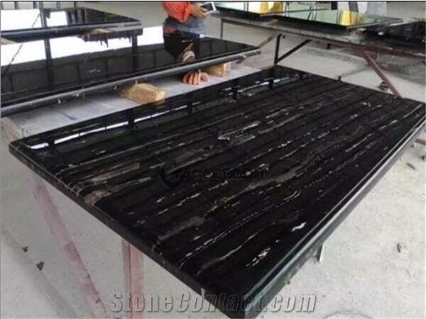 Silver Dragon Marble Kitchen Countertop Customized