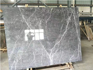 Silver Grey Emperador Marble Slab, Floor Tiles