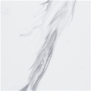 Solid Artificial Calacatta White Marble Quartz Stone Slab