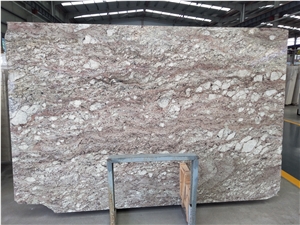 South African Gold Pink Granite Prefab Kitchen Slab
