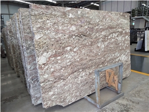 South African Gold Pink Granite Slab