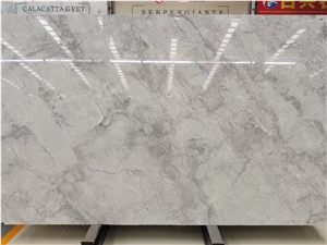 Statuario Silver Grey Marble Kitchen Island Top