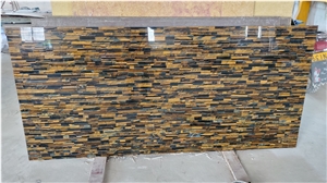 Tiger Eyes Yellow Gemstone Slabs,Luxury Agate Stone for Table Design