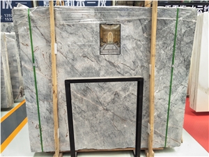 Van Gogh Grey Emperor Marble Slab Polished