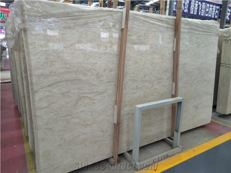 White Golden Ice Flower Marble Slab Polished Tile