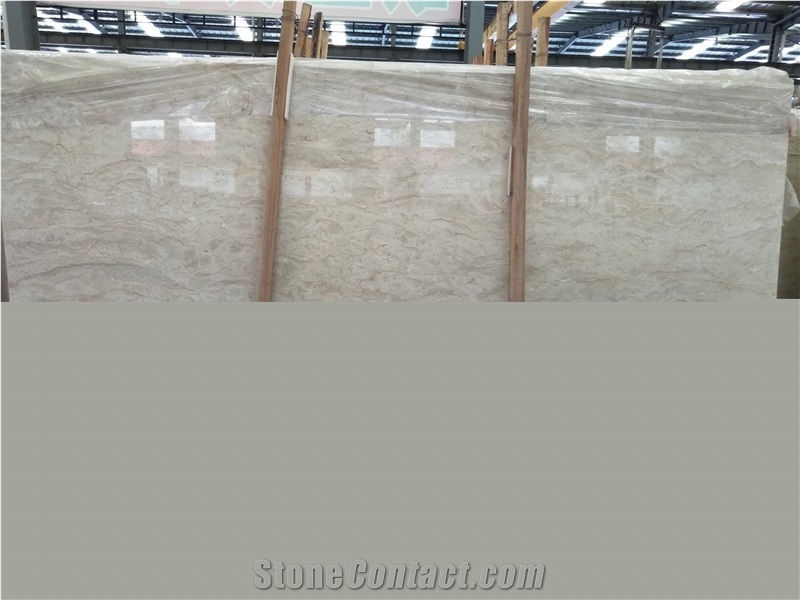 White Golden Ice Flower Marble Slab Polished Tile