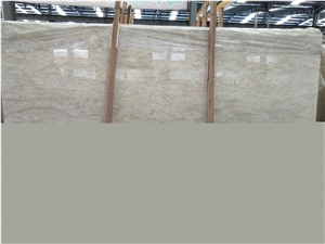 White Golden Ice Flower Marble Slab Polished Tile