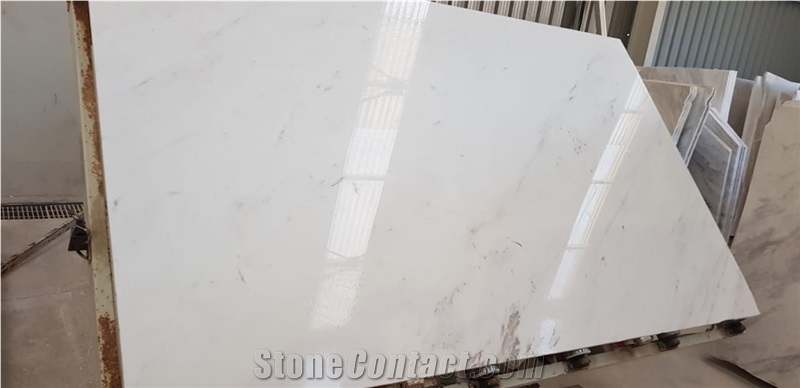 Ariston White Marble Slabs, White Marble Tiles